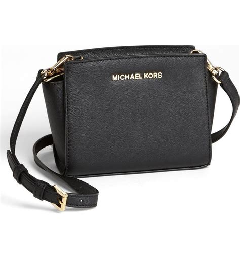 Michael Kors SELMA Mini Messenger Saffiano Leather Shoulder 